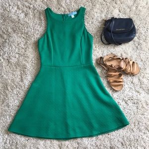 Francesca’s emerald dress